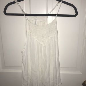 White crochet tank